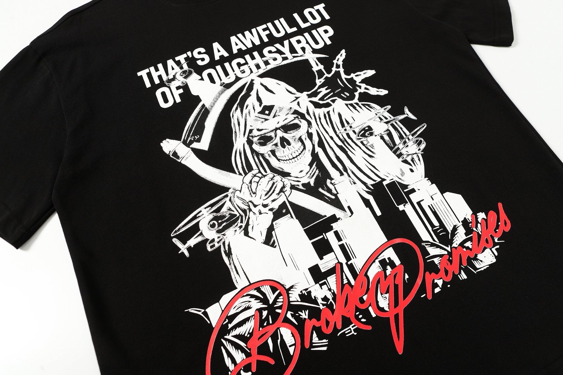 THAT'S A AWFUL LOT OF COUGH SYRUP Front & Back Graphic T-Shirt — detail
