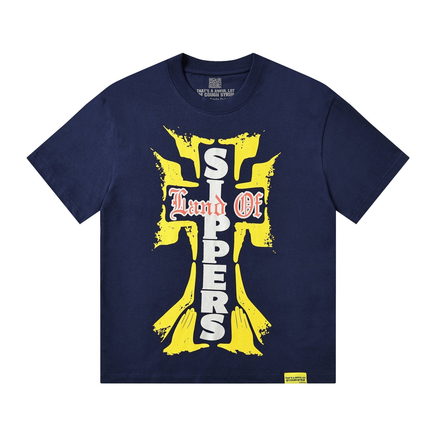 THAT'S A AWFUL LOT OF COUGH SYRUP Cross Graphic Short-Sleeve T-Shirt — front