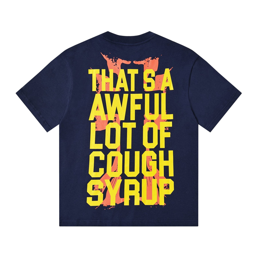 THAT'S A AWFUL LOT OF COUGH SYRUP Cross Graphic Short-Sleeve T-Shirt — back