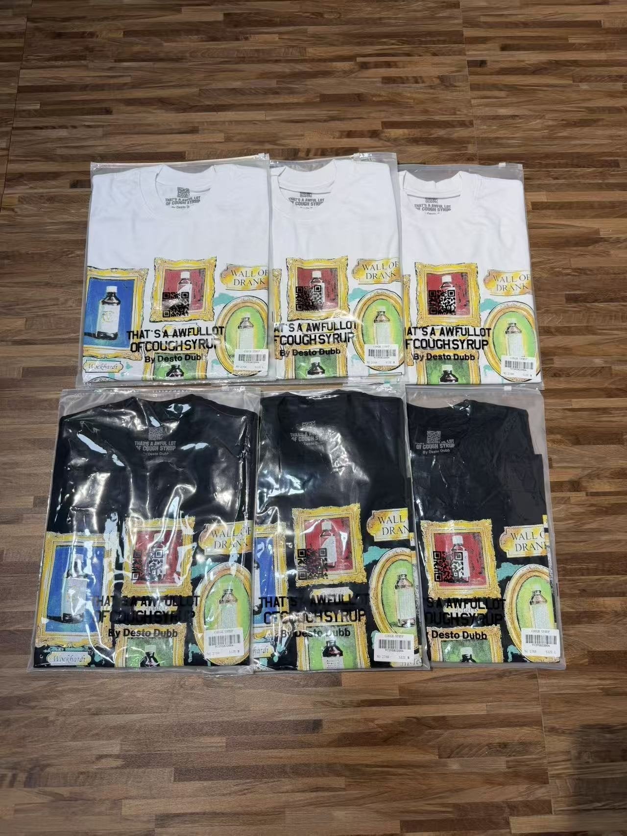 THAT'S A AWFUL LOT OF COUGH SYRUP Bottle Graphic T-Shirt — context