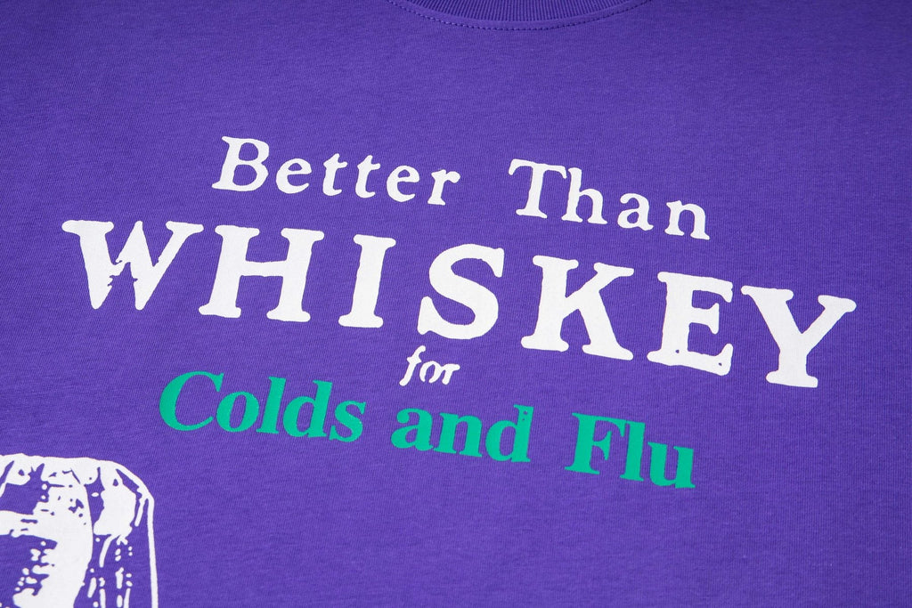 THAT'S A AWFUL LOT OF COUGH SYRUP Purple Front & Back Graphic T-Shirt — detail