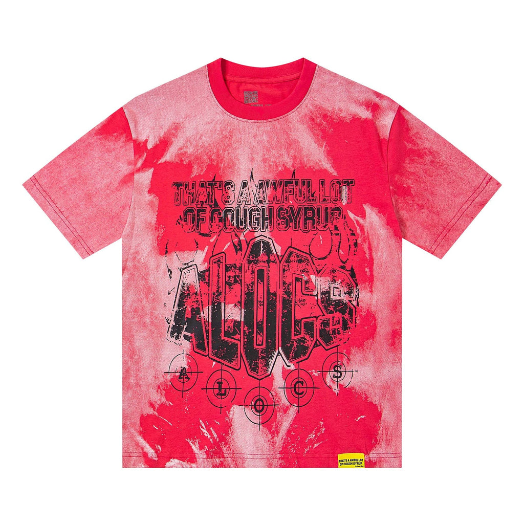 THAT'S A AWFUL LOT OF COUGH SYRUP Tie-Dye Graphic T-Shirt — front