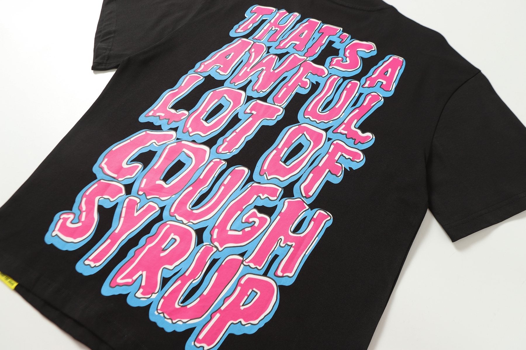 THAT'S A AWFUL LOT OF COUGH SYRUP Front & Back Graphic T-Shirt — detail