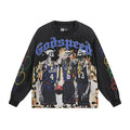 Godspeed Washed Black Graphic Long-Sleeve T-Shirt — hero