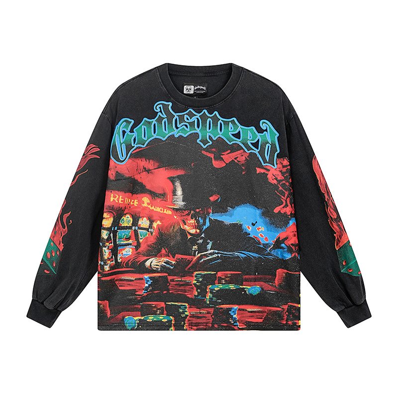 Godspeed E Pluribus Unum Washed Long-Sleeve T-Shirt — front