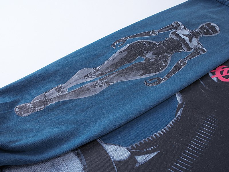 Godspeed Out of Many One Washed Long-Sleeve T-Shirt — detail