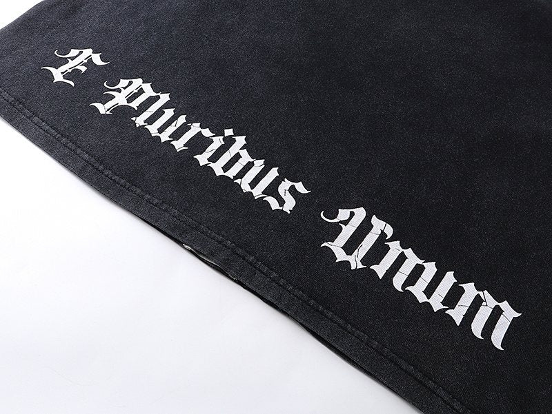 Godspeed Washed Black Graphic Long-Sleeve T-Shirt — detail
