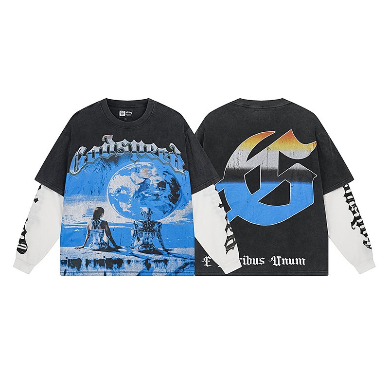 Godspeed E Pluribus Unum Layered Long-Sleeve T-Shirt — hero