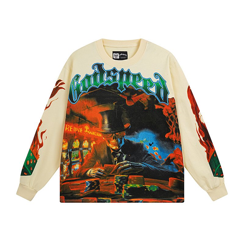 Godspeed E Pluribus Unum Graphic Long-Sleeve T-Shirt — front