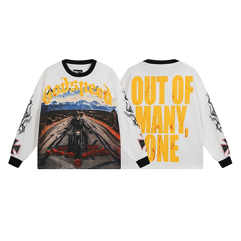 Godspeed Out of Many One Graphic Long-Sleeve T-Shirt — hero