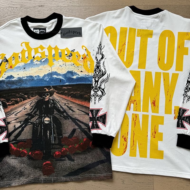 Godspeed Out of Many One Graphic Long-Sleeve T-Shirt — context