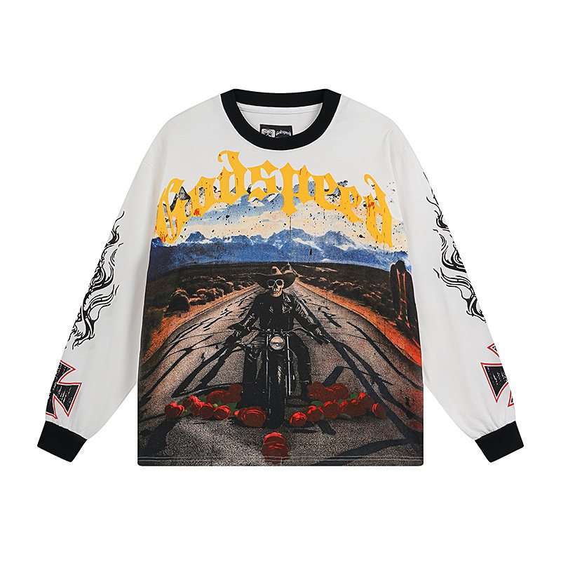 Godspeed Out of Many One Graphic Long-Sleeve T-Shirt — front