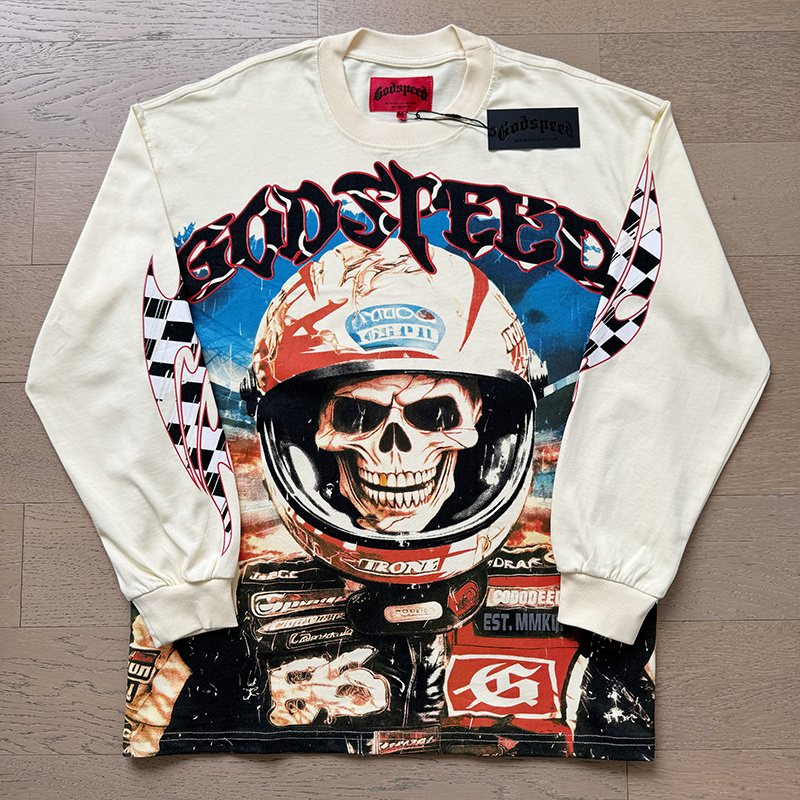 Godspeed Out of Many One Graphic Long-Sleeve T-Shirt — front