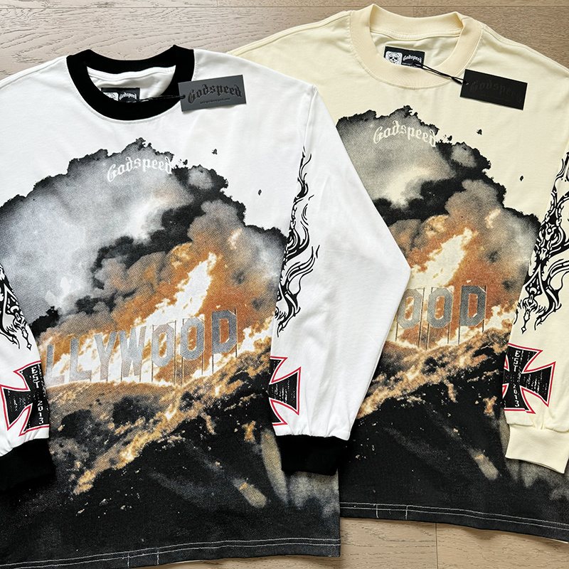 Godspeed Hollywood Graphic Long-Sleeve T-Shirt — context