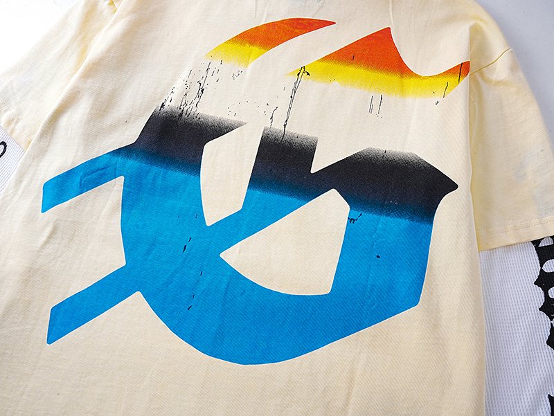 Godspeed E Pluribus Unum Faux Layered Long-Sleeve T-Shirt — detail