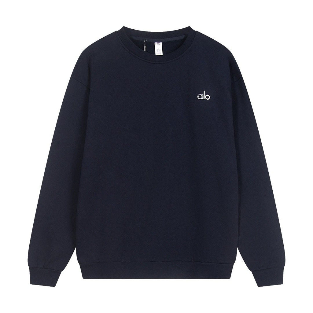 alo Small Logo Crewneck Sweatshirt & Sweatpants Matching Set — front