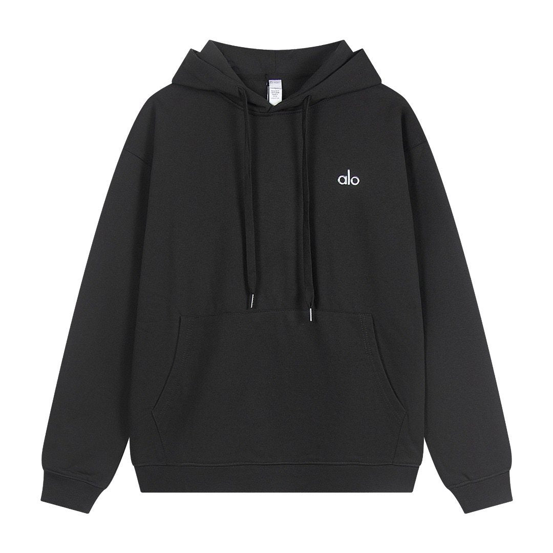 alo Logo Graphic Hoodie & Sweatpants Matching Set — front