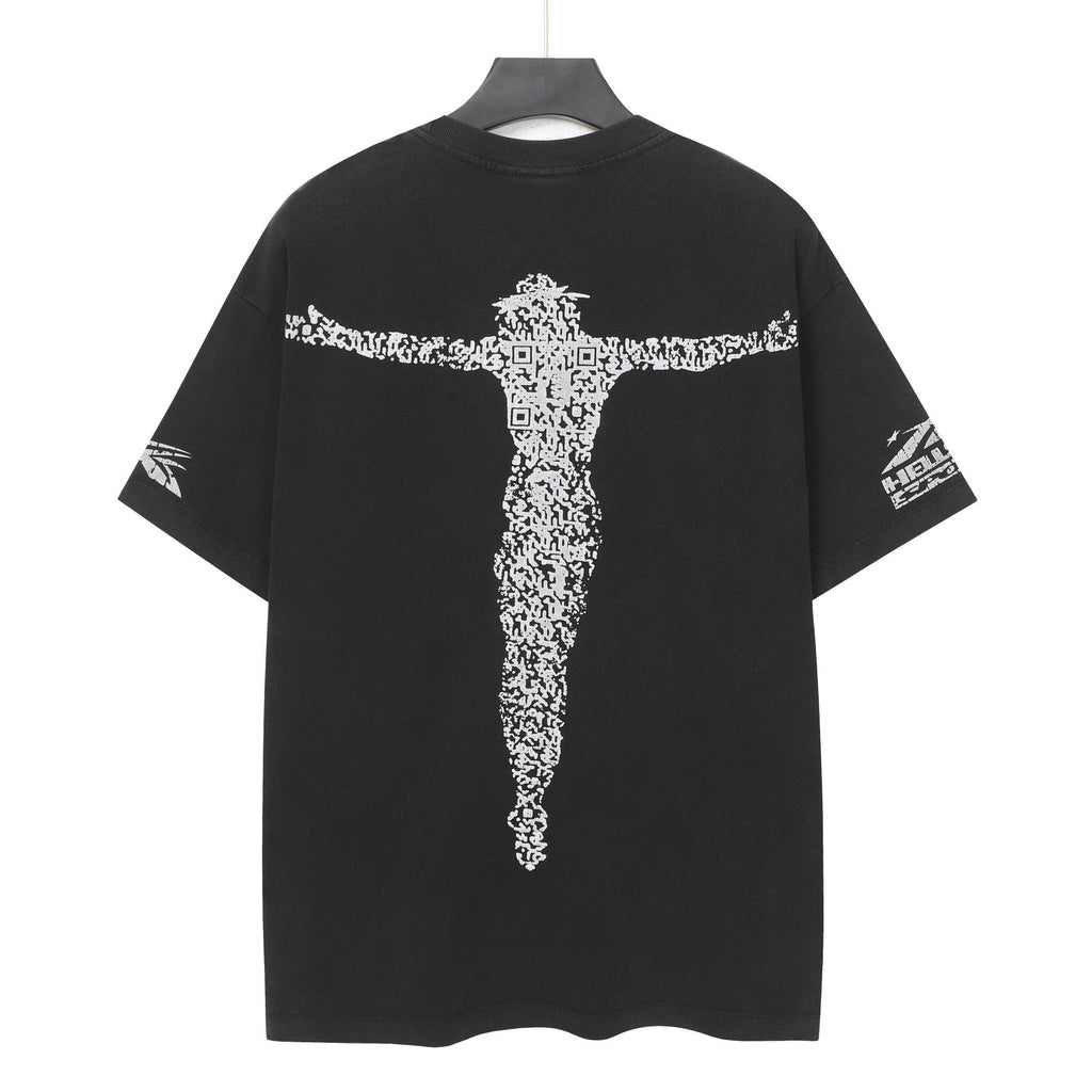 Hellstar Reaper Cross Graphic T-Shirt — back