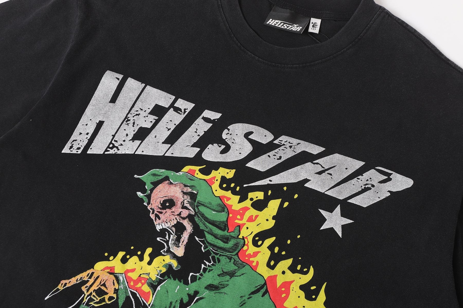 Hellstar Reaper Cross Graphic T-Shirt — detail