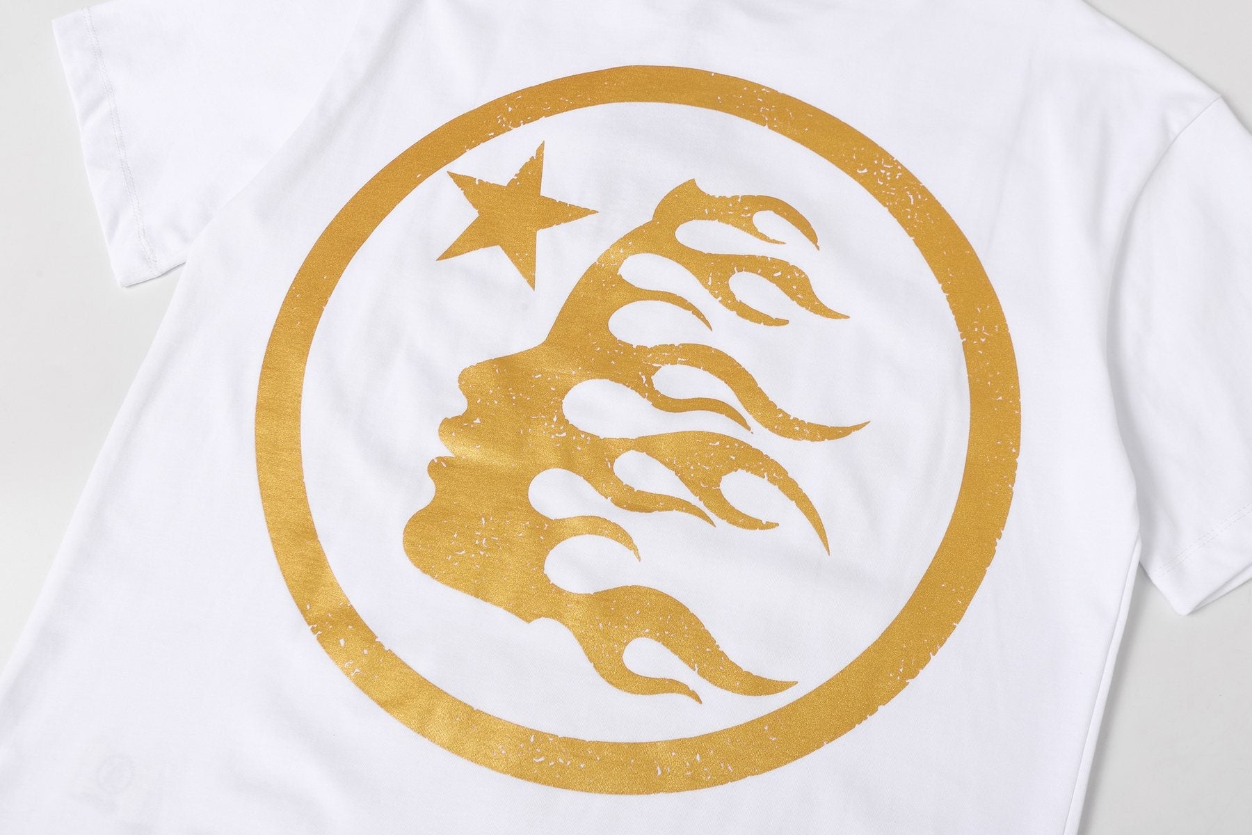 Hellstar Galras 7500 Face & Flame Graphic T-Shirt — detail
