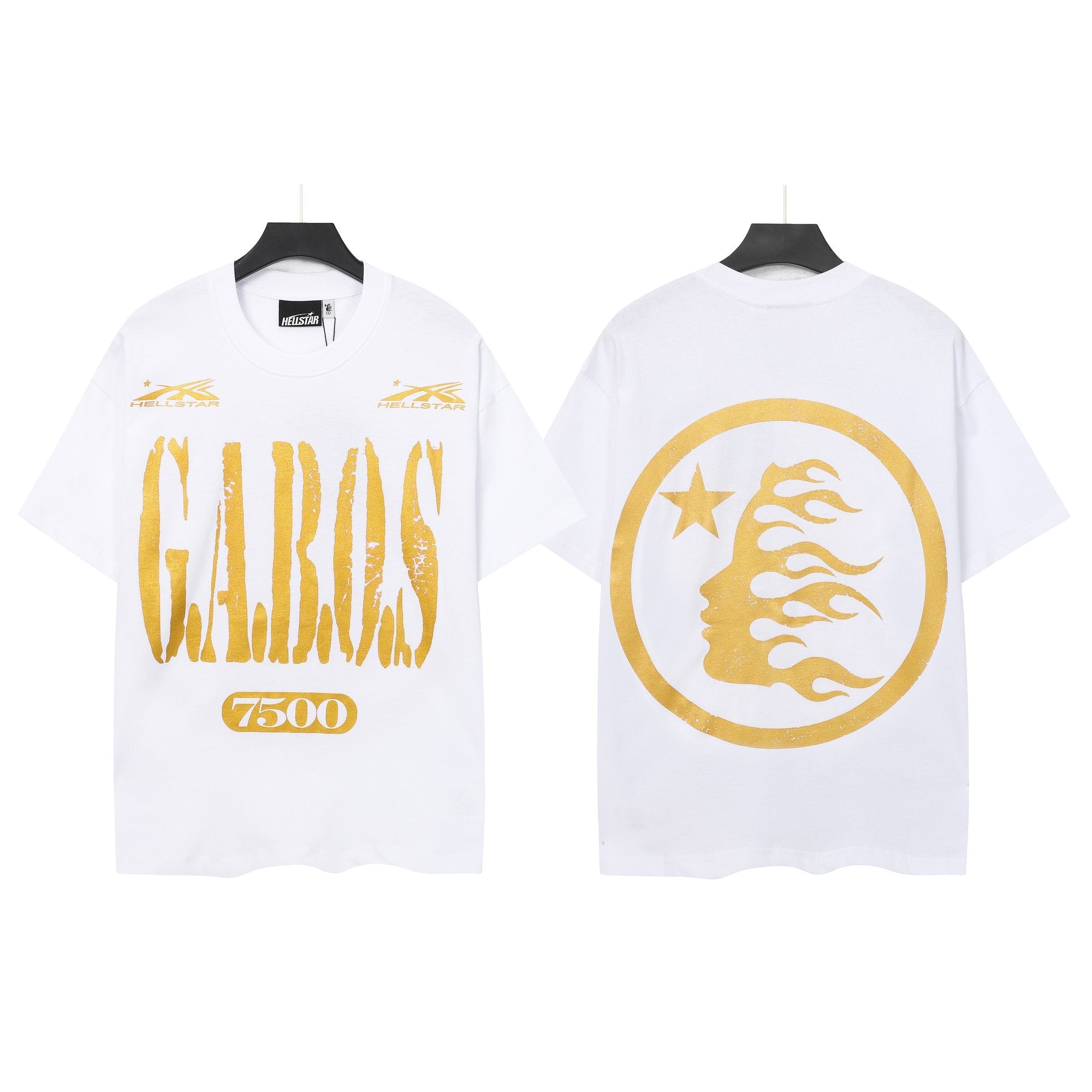 Hellstar Galras 7500 Face & Flame Graphic T-Shirt — hero