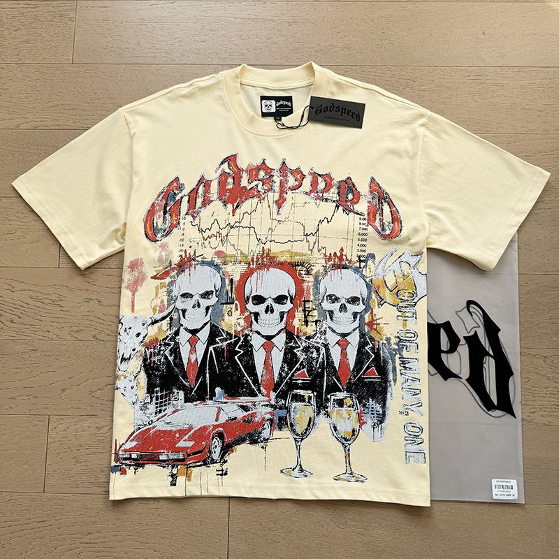 Godspeed Skull Graphic Short-Sleeve T-Shirt — context