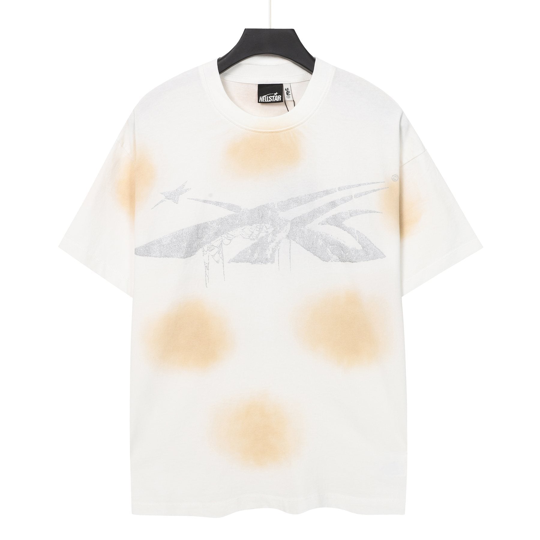 Hellstar Airbrushed Insect & Spiderweb Graphic T-Shirt — front