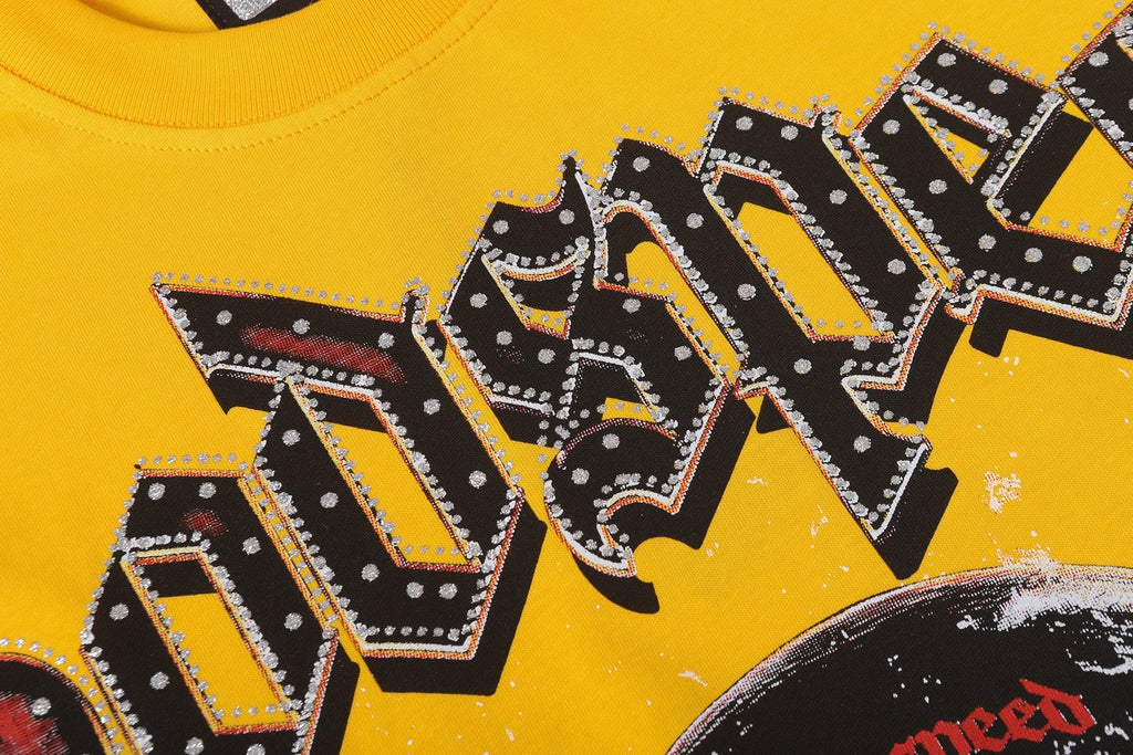 Godspeed Motorcycle Skull Graphic Short-Sleeve T-Shirt — detail