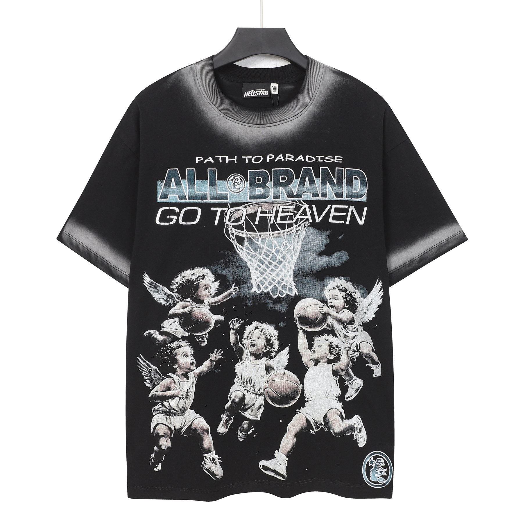 Hellstar Path to Paradise Basketball Cherub Graphic T-Shirt — front