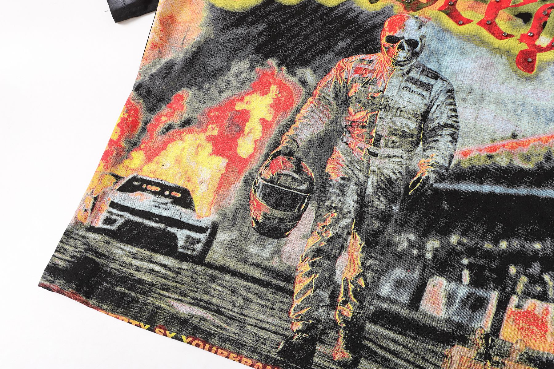 Godspeed Racing Flame Graphic T-Shirt — detail
