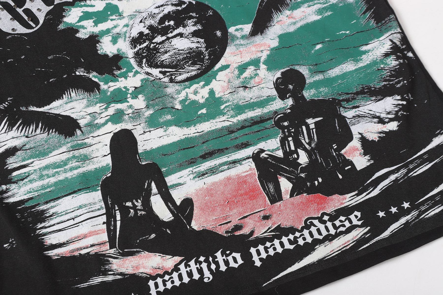 Godspeed Puffito Paradise Spray-Dye Graphic T-Shirt — detail