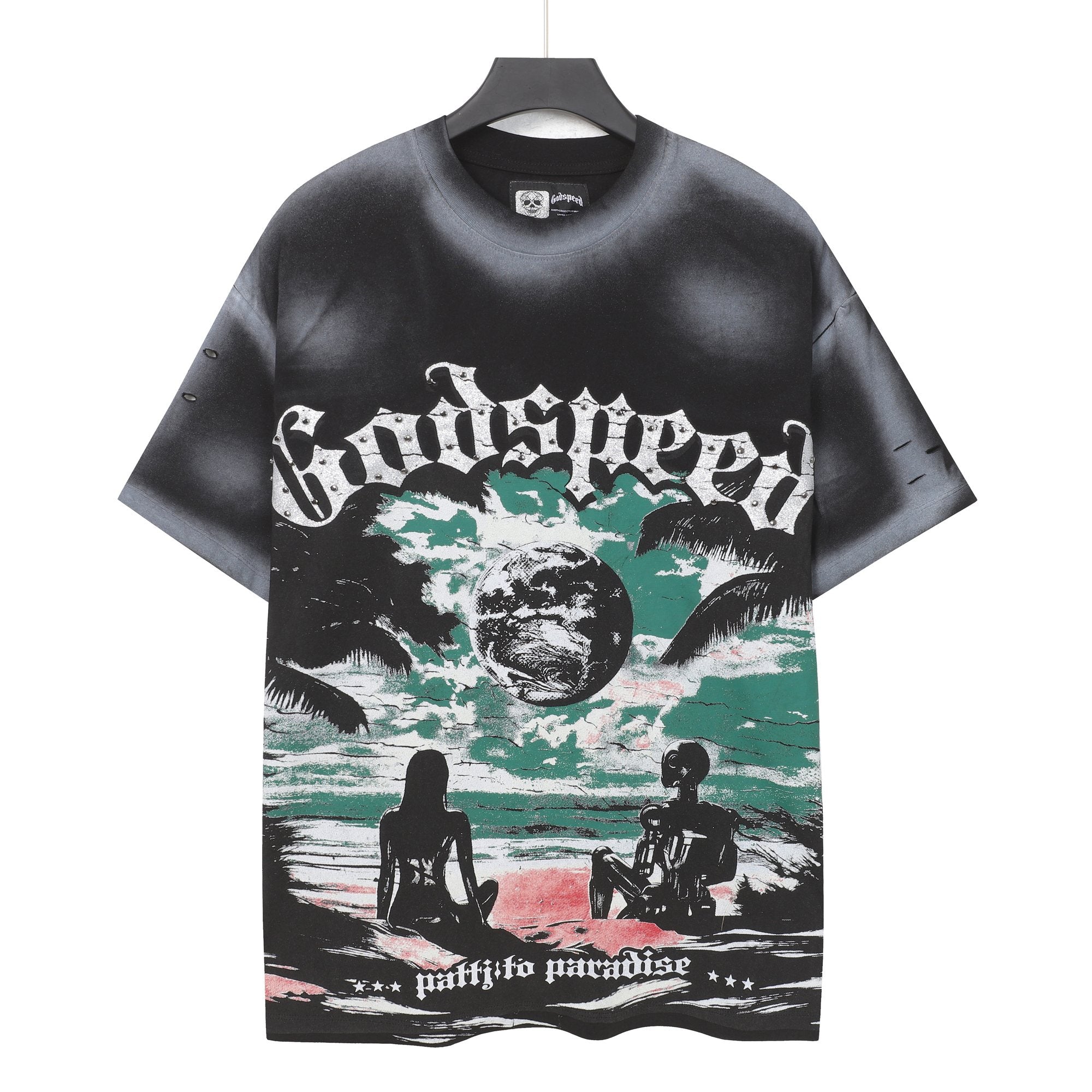 Godspeed Puffito Paradise Spray-Dye Graphic T-Shirt — hero