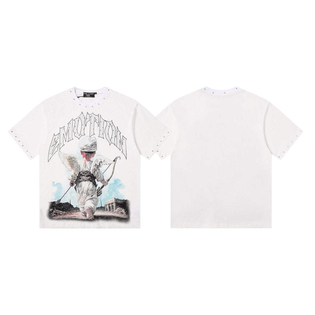 MIXED EMOTION Angel Archer Graphic T-Shirt — front