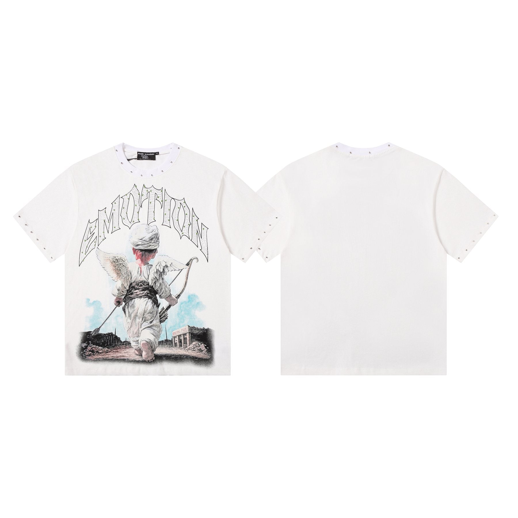 MIXED EMOTION Angel Archer Graphic T-Shirt — front