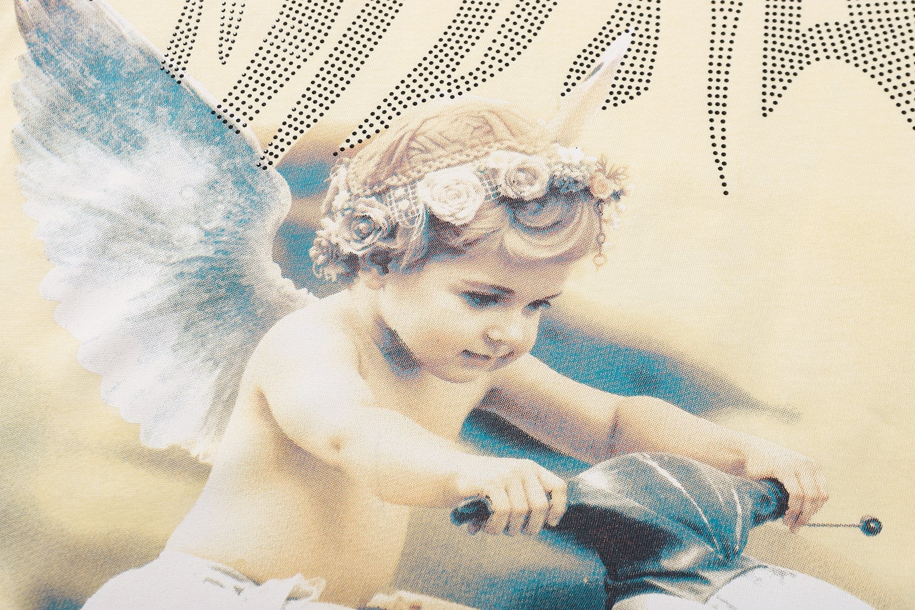 MIXED EMOTION Angel Graphic Short-Sleeve T-Shirt — detail