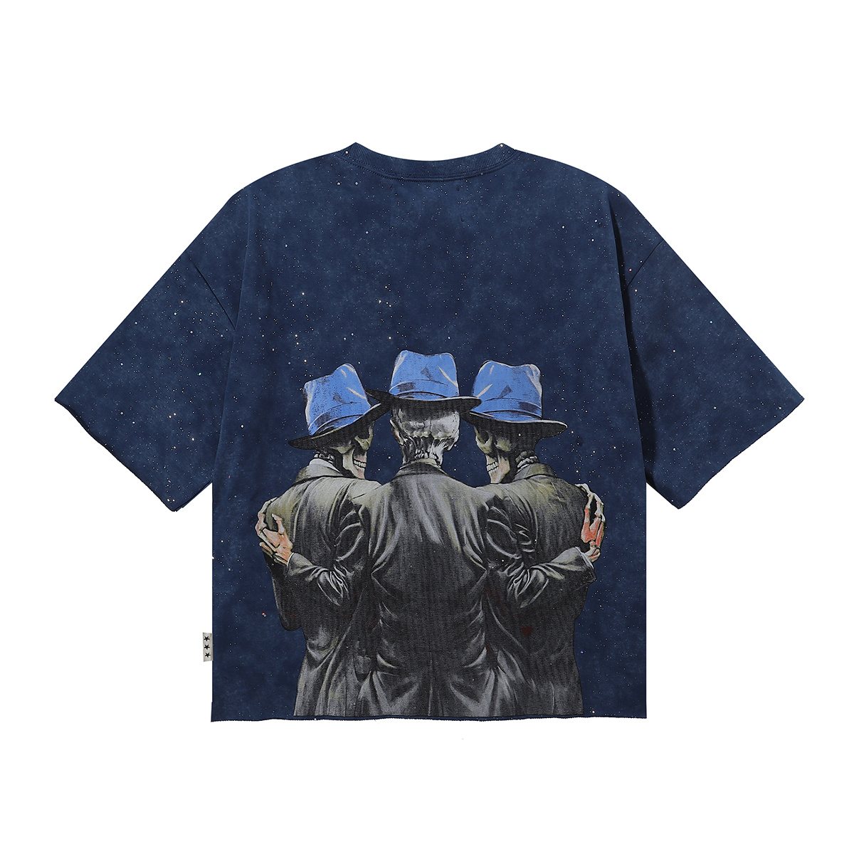 BKYS Revival Rock Skeleton Graphic Short-Sleeve T-Shirt — back