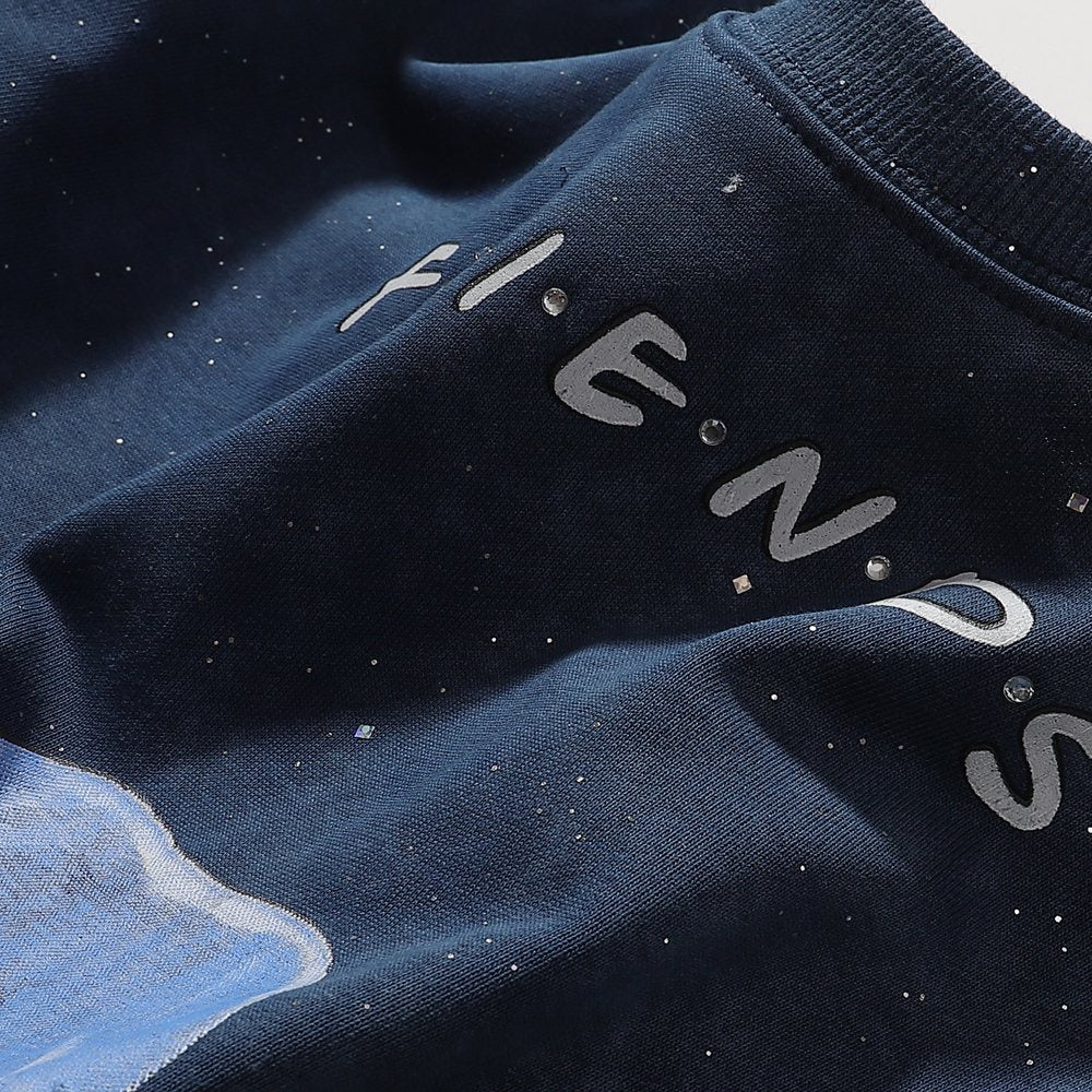 BKYS Revival Rock Skeleton Graphic Short-Sleeve T-Shirt — detail