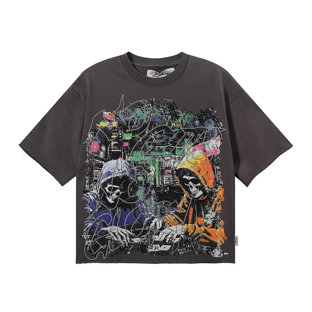 BKYS Revival No Gut No Glory Rhinestone Cropped T-Shirt — hero
