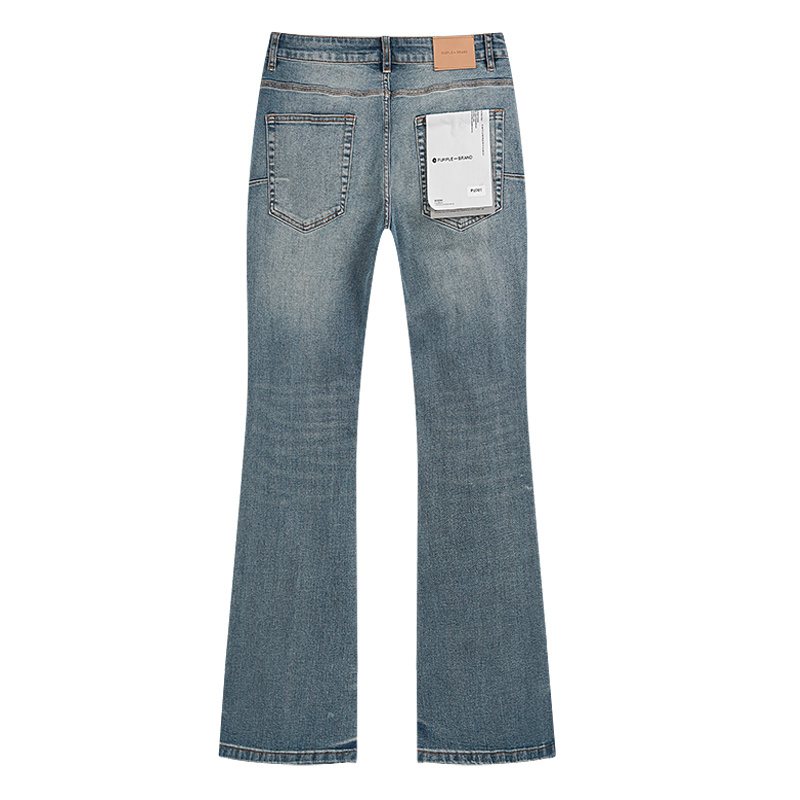 Purple Brand Distressed Flared Jeans — back