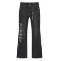 Purple Brand Black Washed Rhinestone Detail Jeans — hero