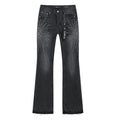 Purple Brand Rhinestone Sunburst Flare Jeans — hero