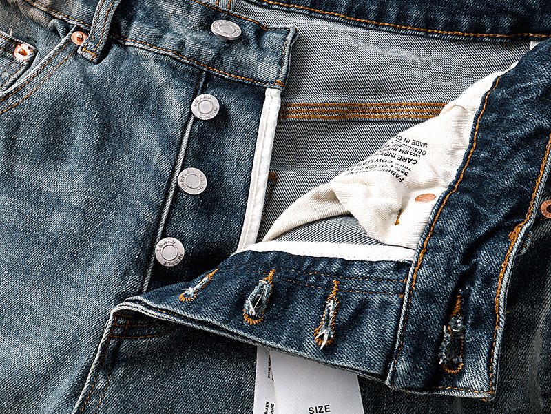 Purple Brand Distressed Flare Jeans — detail