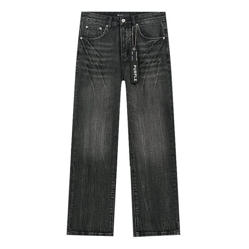 Purple Brand Washed Black Jeans — front