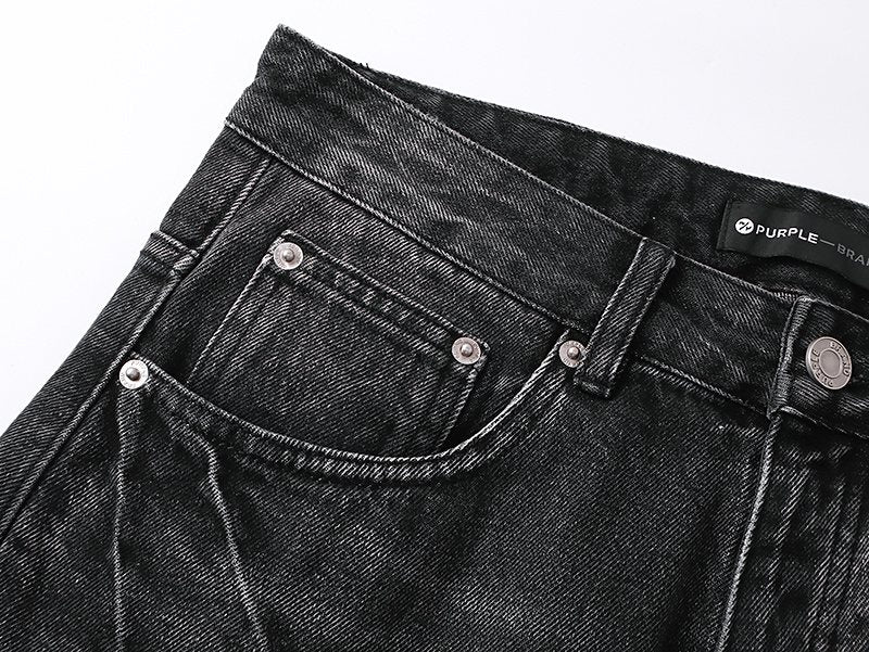 Purple Brand Washed Black Jeans — detail