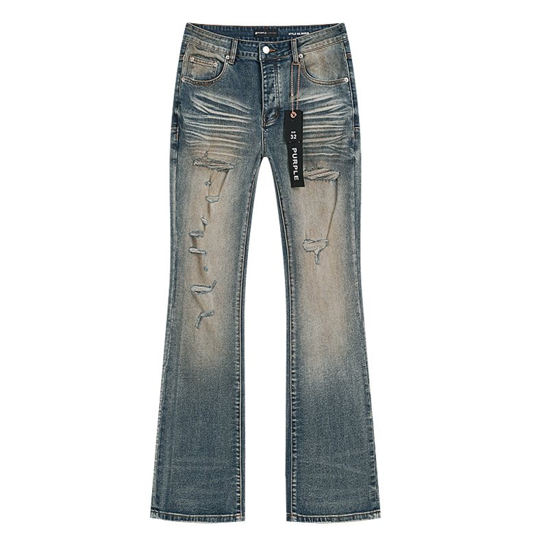 Purple Brand Distressed Flare Jeans — hero