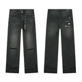 Purple Brand Black Distressed Washed Denim Jeans — hero