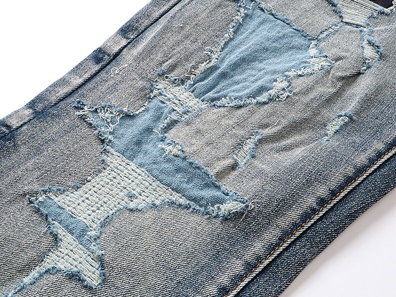 Purple Brand Distressed Flared Jeans — detail