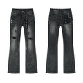 Purple Brand Black Paint-Splatter Distressed Jeans — hero