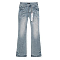 Purple Brand Light Blue Embossed Lower-Leg Jeans — hero