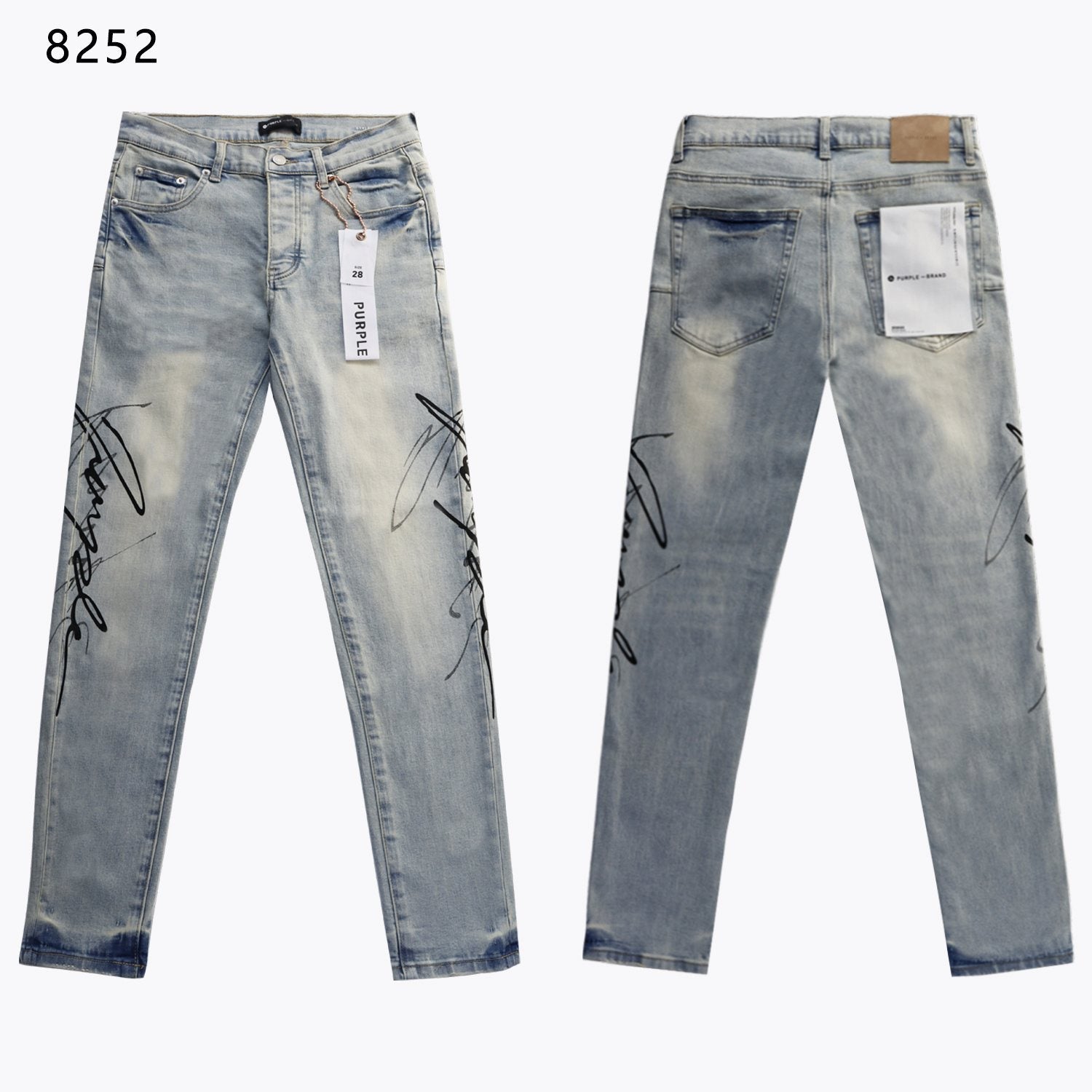 Purple Brand Sinners Graphic Skinny Jeans — hero